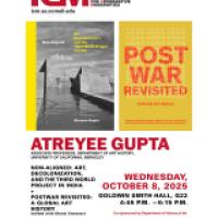 Atreyee Gupta,Non-Aligned:  Art, Decolonization and the Third World Project in India.  Two book covers featured side by side on poster.