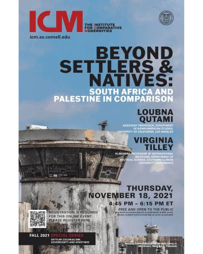 Beyond Settlers & Natives: South Africa and Palestine in Comparison