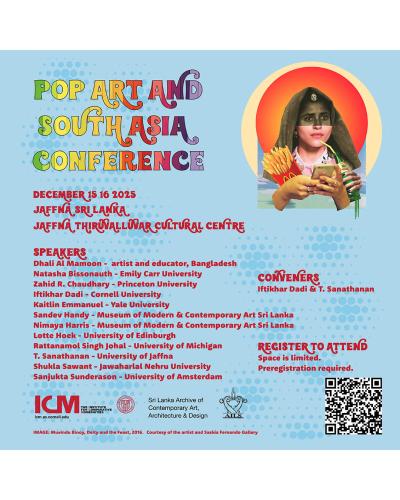 Pop Art and South Asia Conference in Jaffna, Sri Lanka 