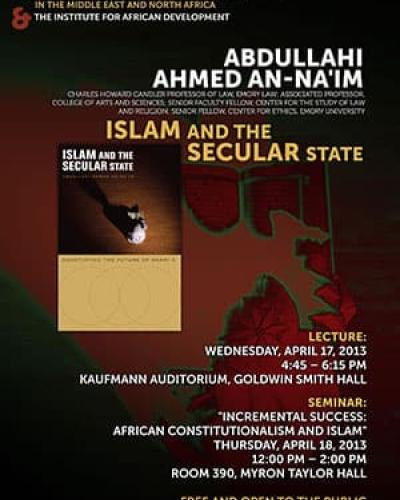 Abdullahi Ahmed An-Na&#039;im - &quot;Islam and the Secular State&quot;